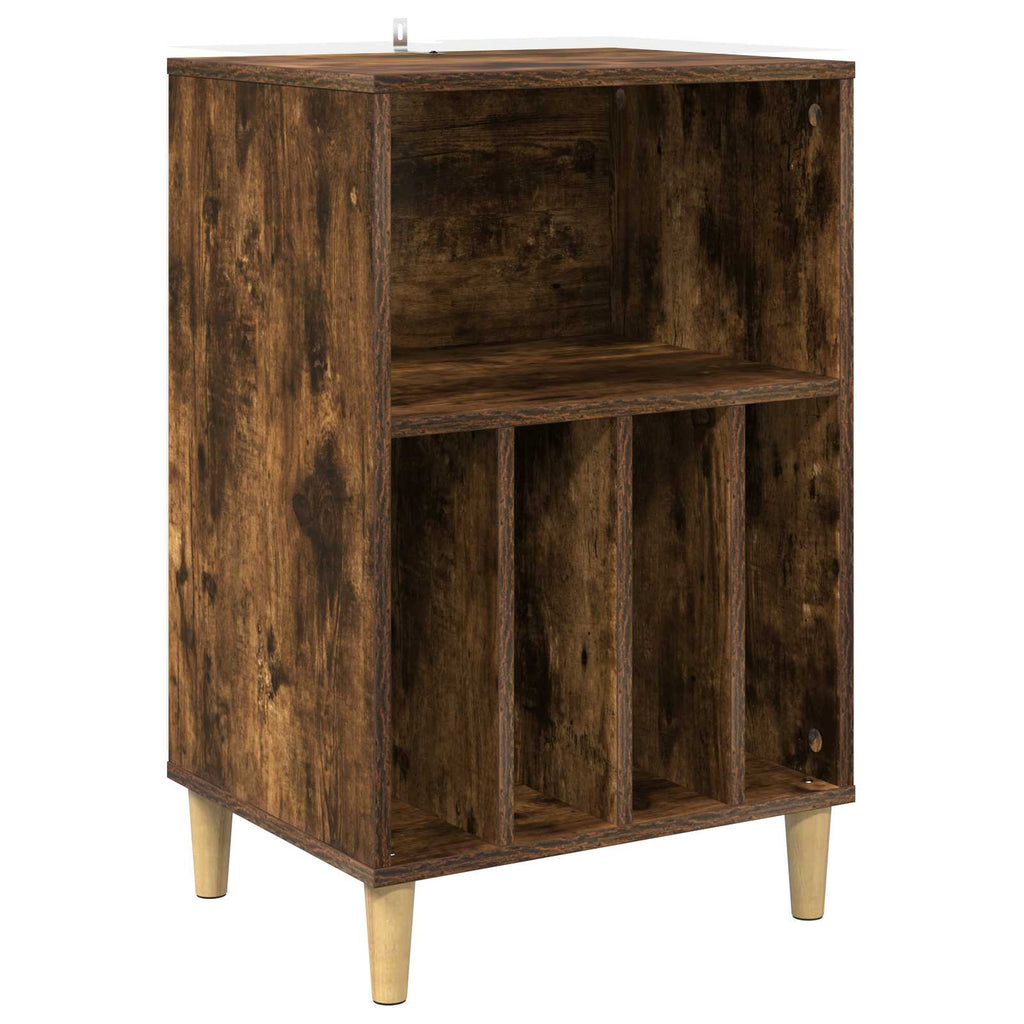 vidaXL Stojak na gramofon Dąb wędzony 47 x 39,5 x 74,5 cm