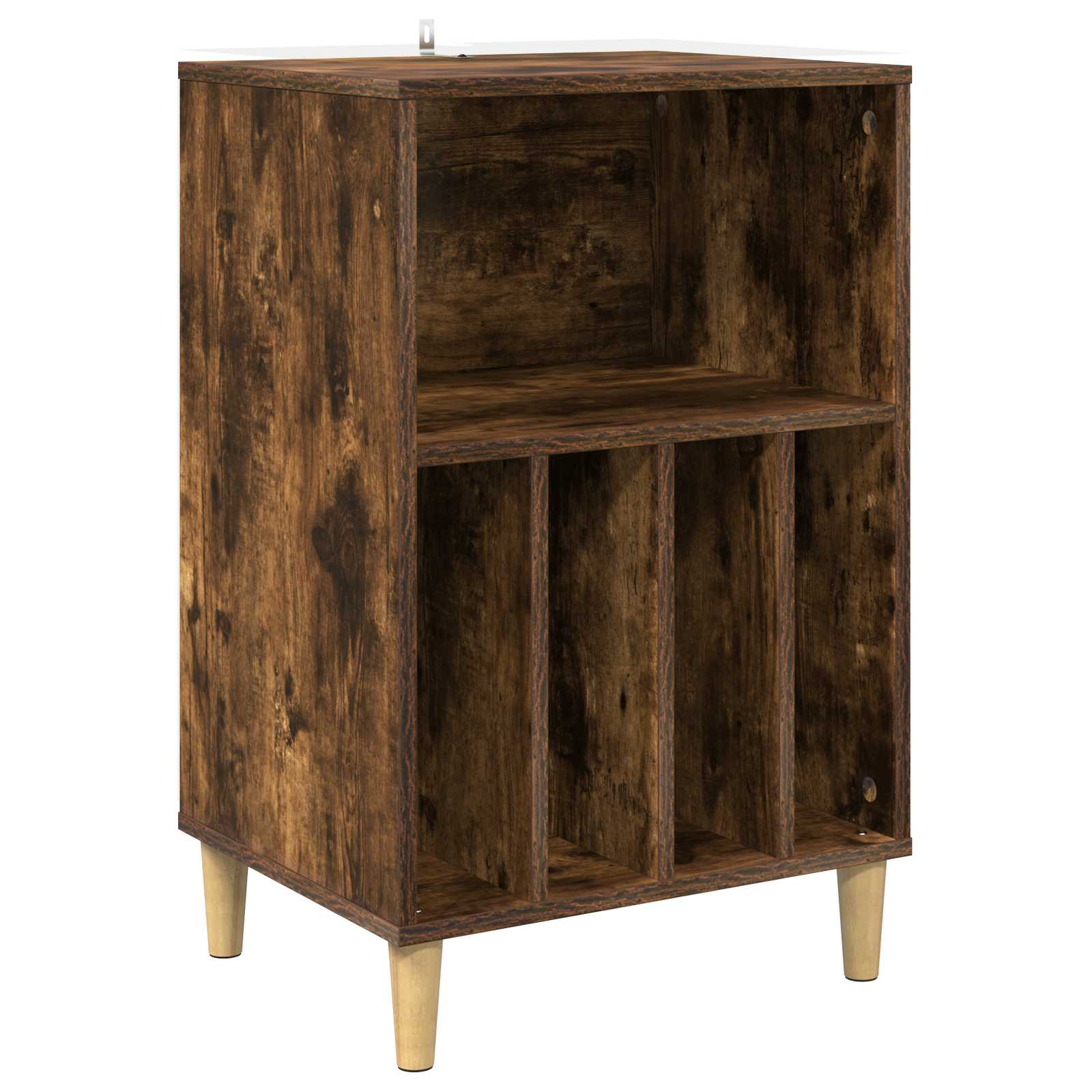 vidaXL Stojak na gramofon Dąb wędzony 47 x 39,5 x 74,5 cm