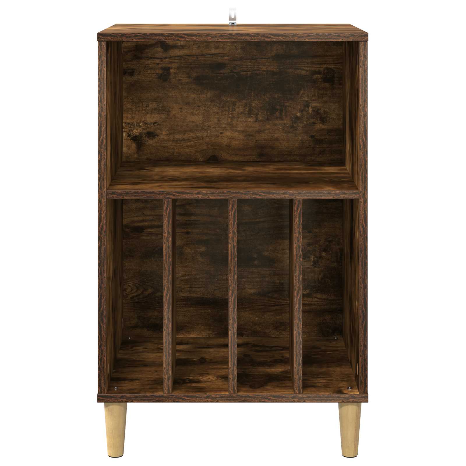 vidaXL Stojak na gramofon Dąb wędzony 47 x 39,5 x 74,5 cm