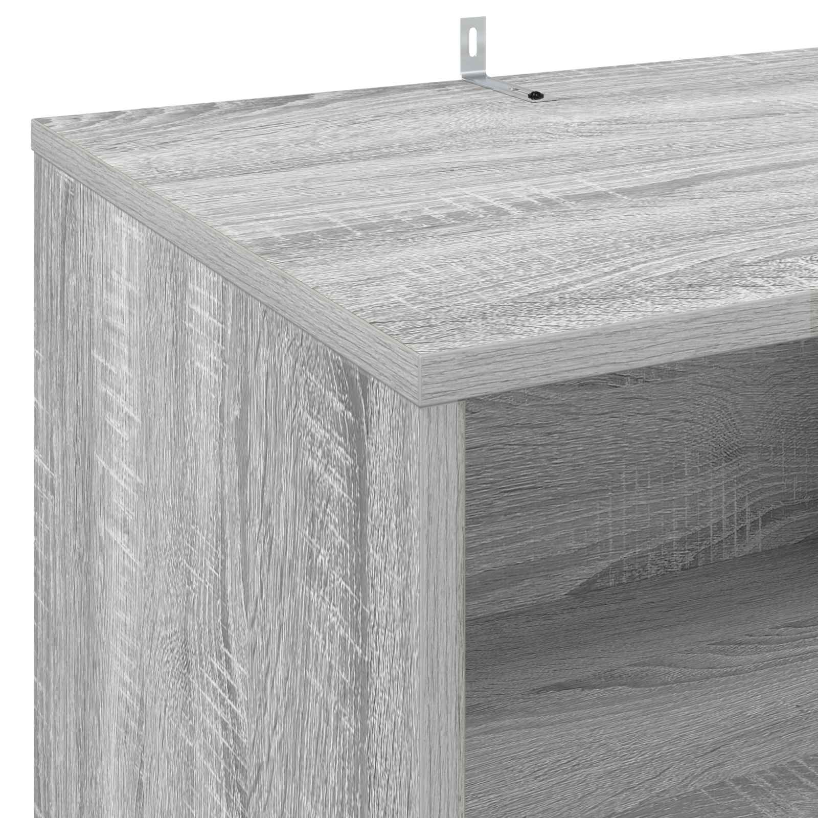 vidaXL Stojak na gramofon Szary Sonoma 47 x 39,5 x 74,5 cm