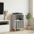 vidaXL Stojak na gramofon Szary Sonoma 47 x 39,5 x 74,5 cm