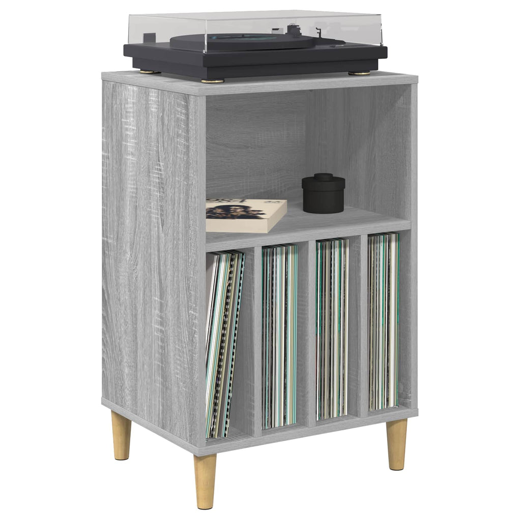 vidaXL Stojak na gramofon Szary Sonoma 47 x 39,5 x 74,5 cm