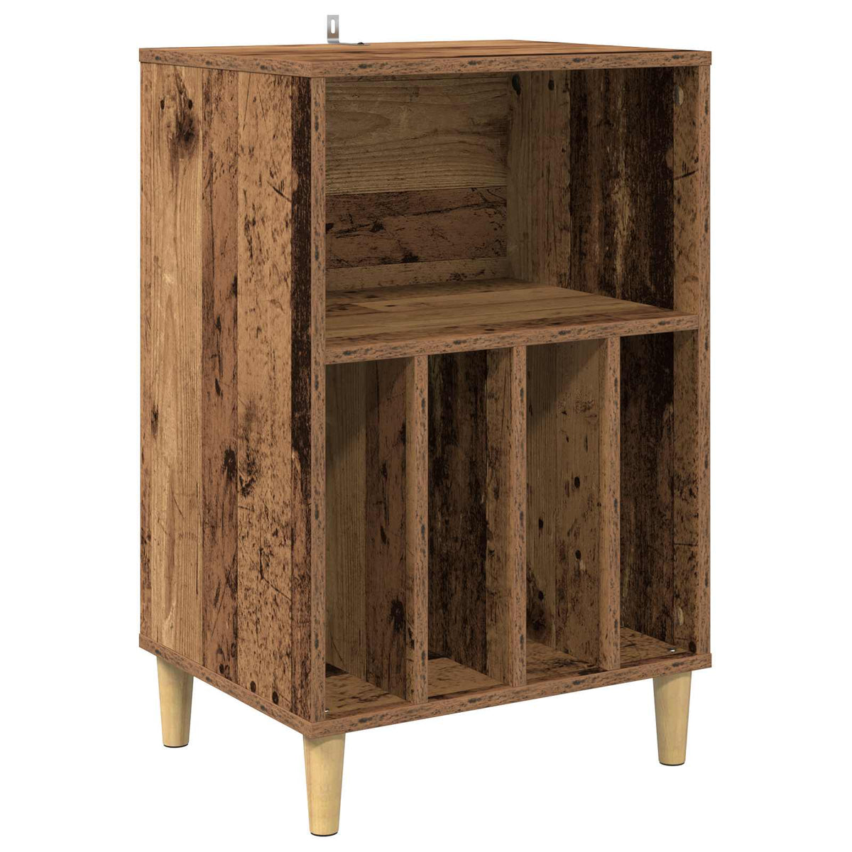 vidaXL Stojak na gramofon Stare drewno 47 x 39,5 x 74,5 cm