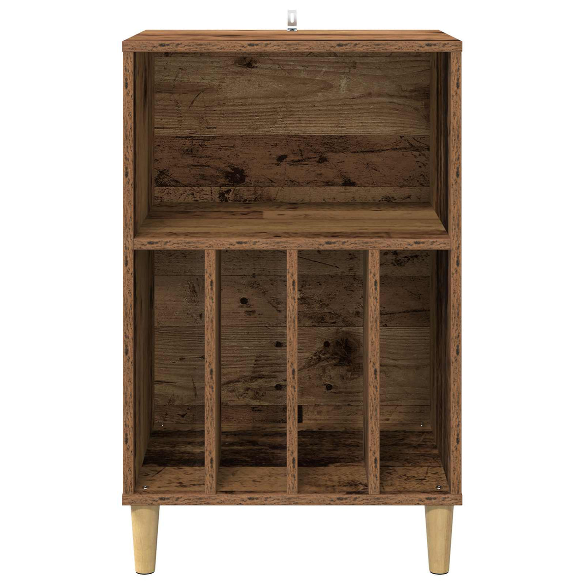 vidaXL Stojak na gramofon Stare drewno 47 x 39,5 x 74,5 cm
