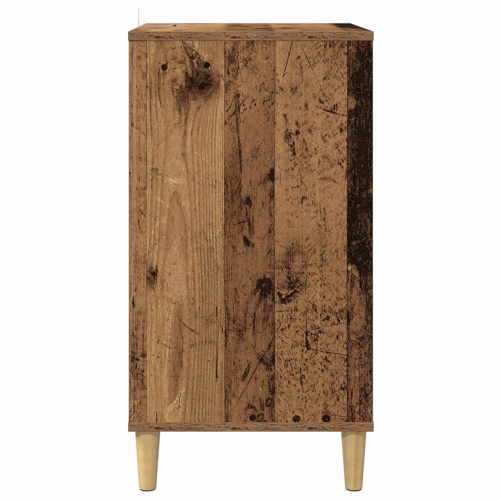 vidaXL Stojak na gramofon Stare drewno 47 x 39,5 x 74,5 cm
