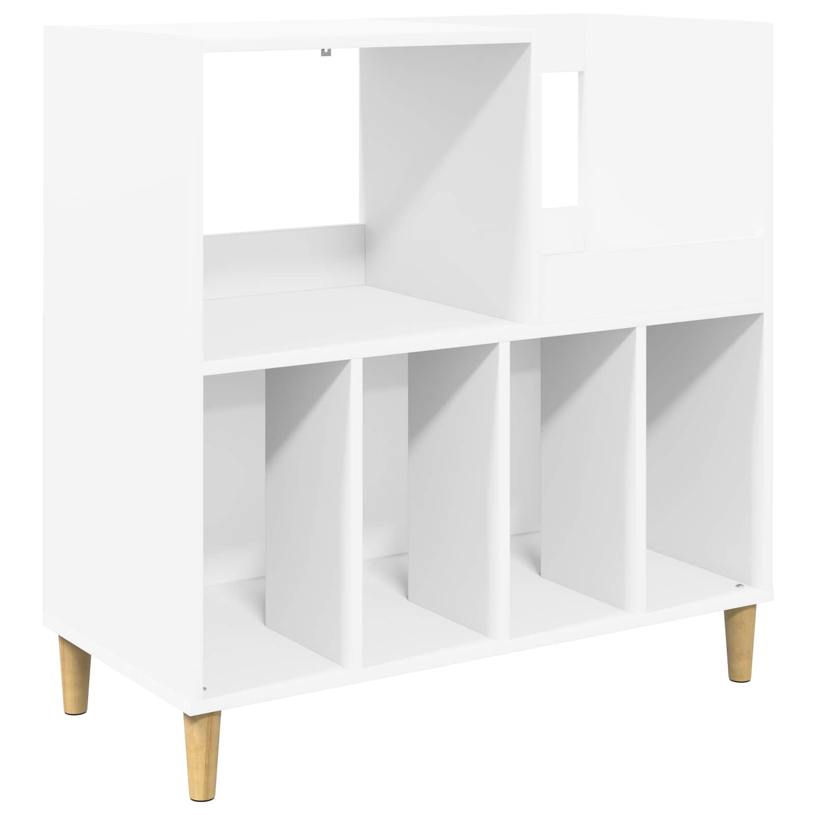 vidaXL Stojak na odtwarzacz płyt Biały 82 x 39,5 x 82,5 cm