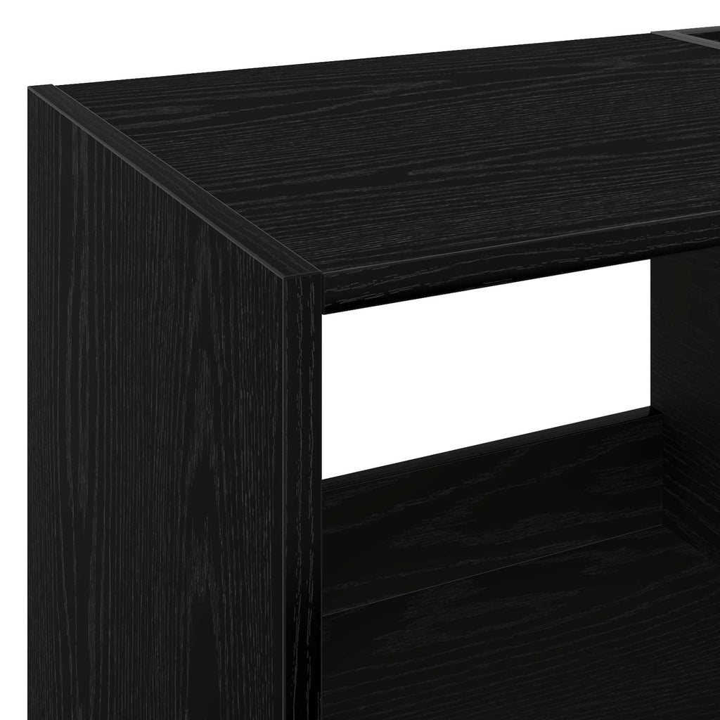 vidaXL Stojak na odtwarzacz płyt Czarny dąb 82 x 39,5 x 82,5 cm
