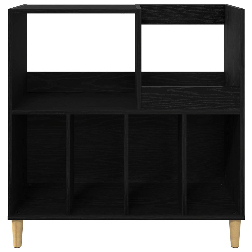 vidaXL Stojak na odtwarzacz płyt Czarny dąb 82 x 39,5 x 82,5 cm