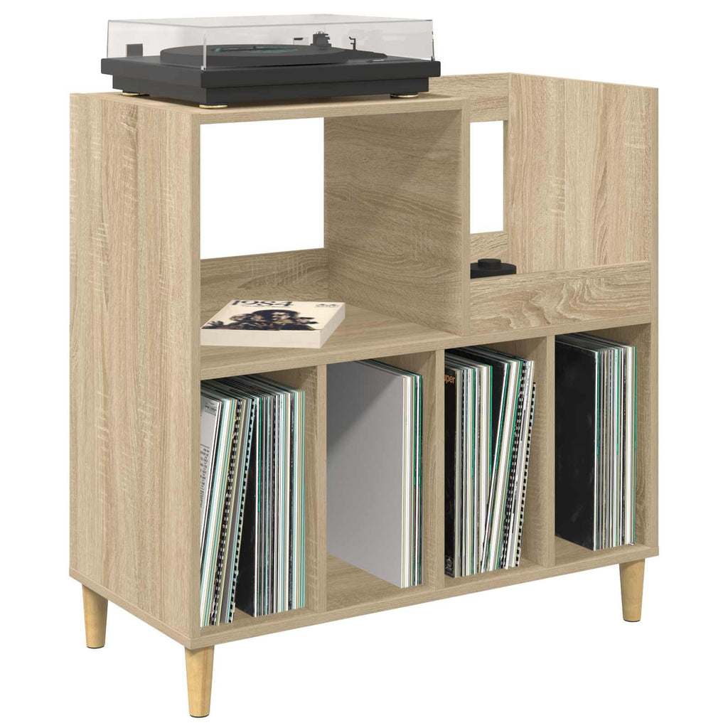 vidaXL Stojak na odtwarzacz płyt dąb Sonoma 82 x 39,5 x 82,5 cm