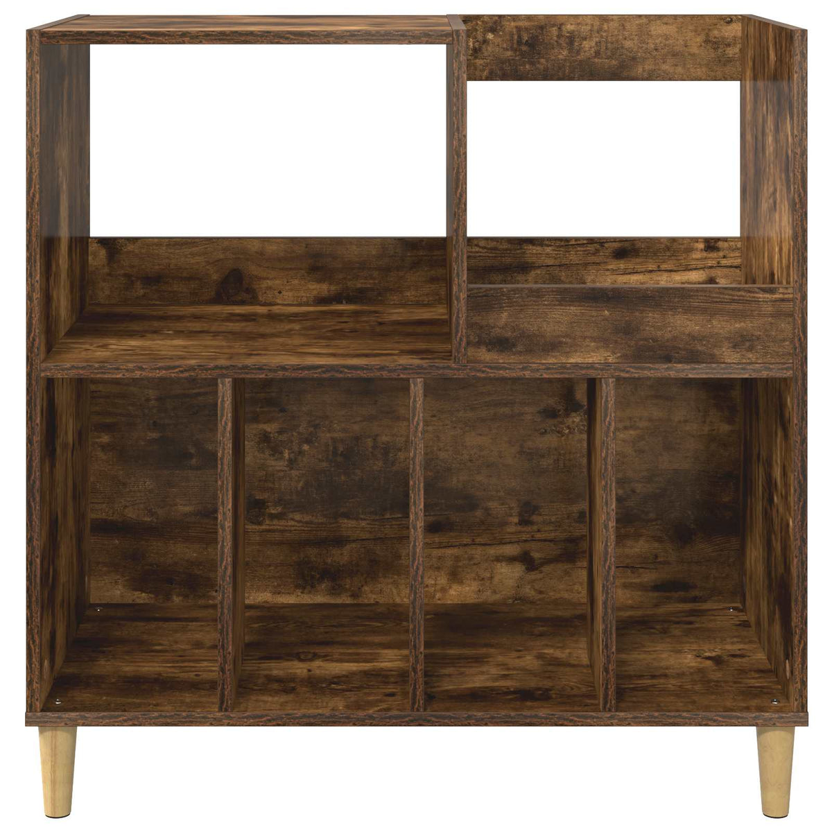 vidaXL Stojak na odtwarzacz płyt Dąb wędzony 82 x 39,5 x 82,5 cm