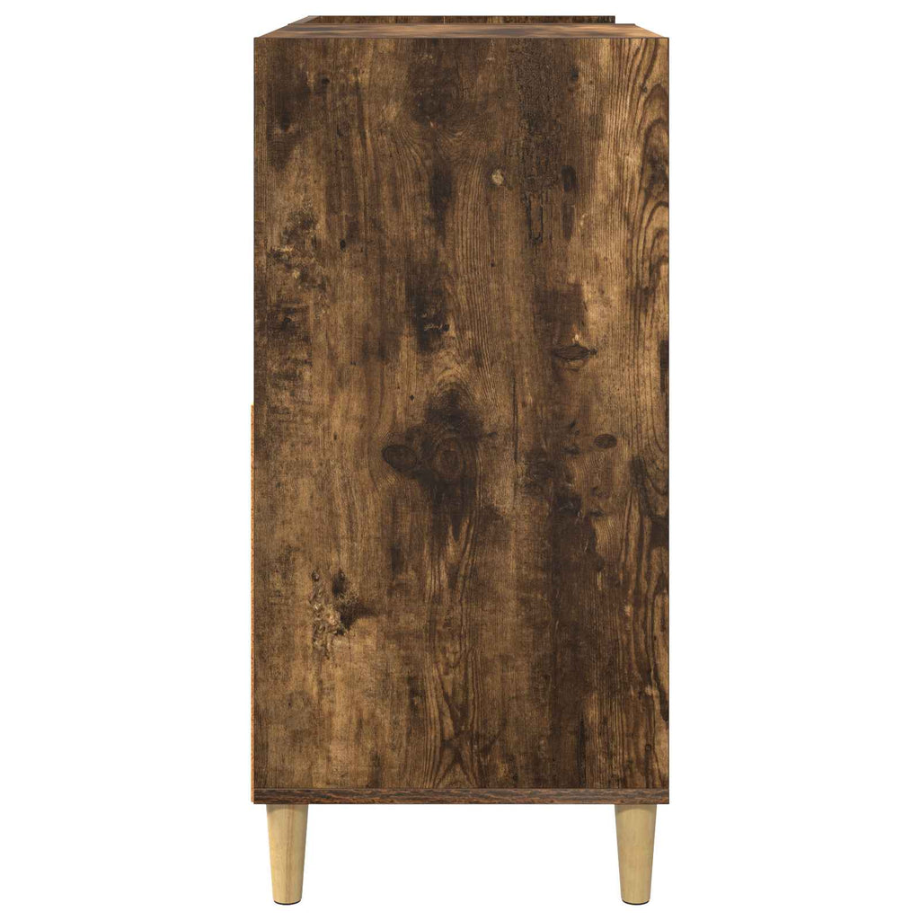 vidaXL Stojak na odtwarzacz płyt Dąb wędzony 82 x 39,5 x 82,5 cm