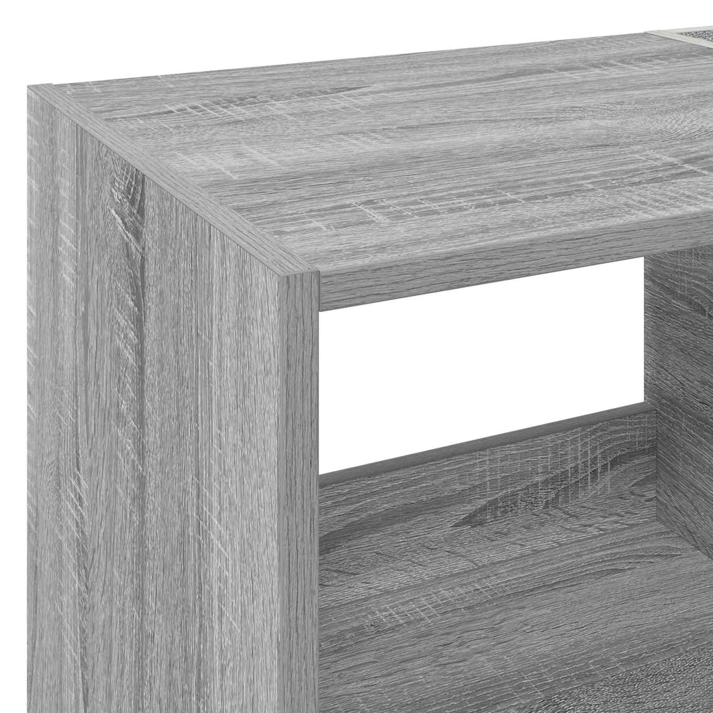 vidaXL Stojak na odtwarzacz płyt Szary Sonoma 82 x 39,5 x 82,5 cm