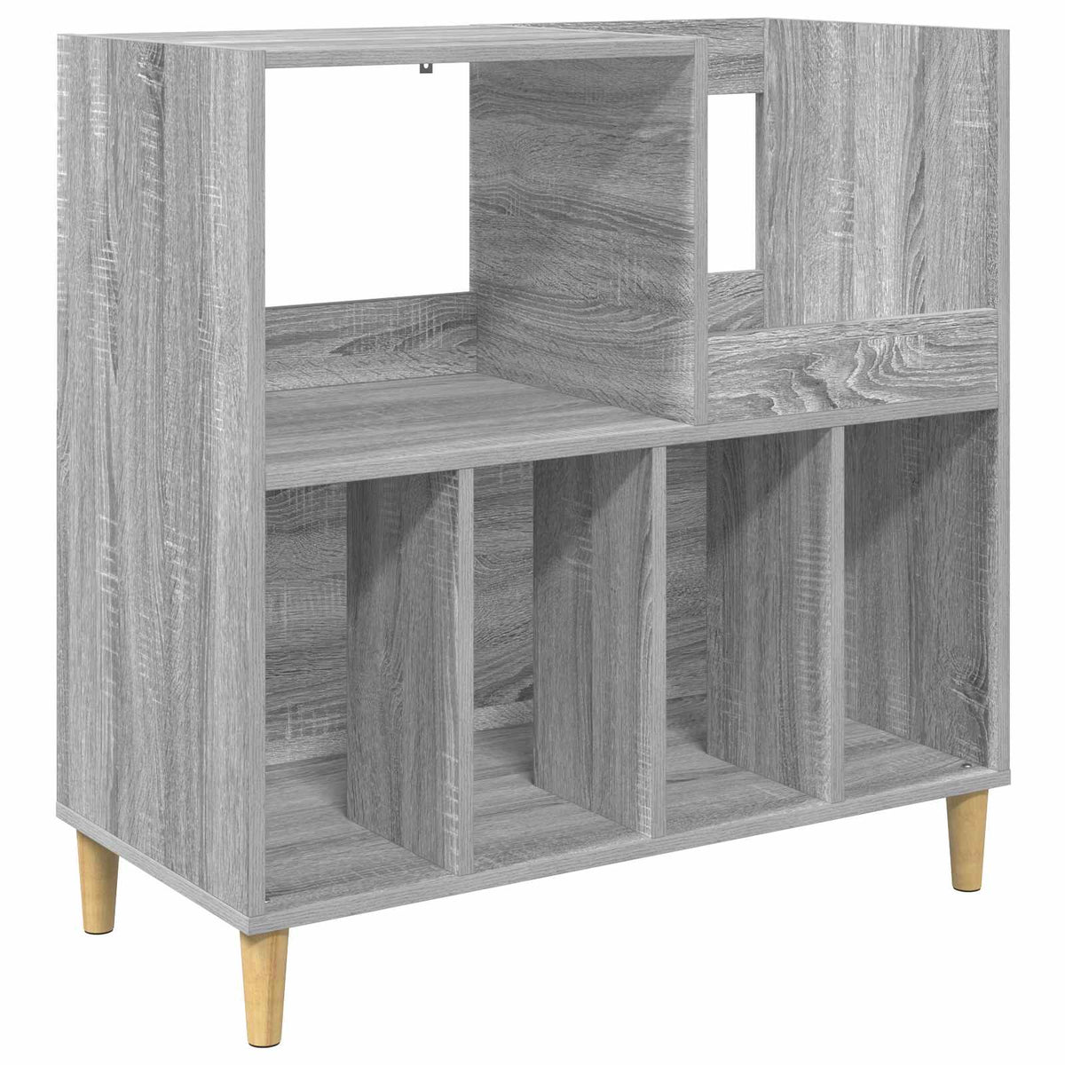 vidaXL Stojak na odtwarzacz płyt Szary Sonoma 82 x 39,5 x 82,5 cm