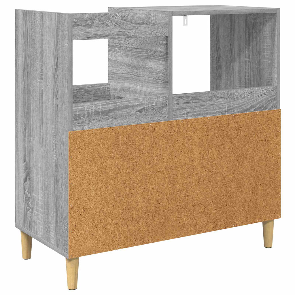 vidaXL Stojak na odtwarzacz płyt Szary Sonoma 82 x 39,5 x 82,5 cm