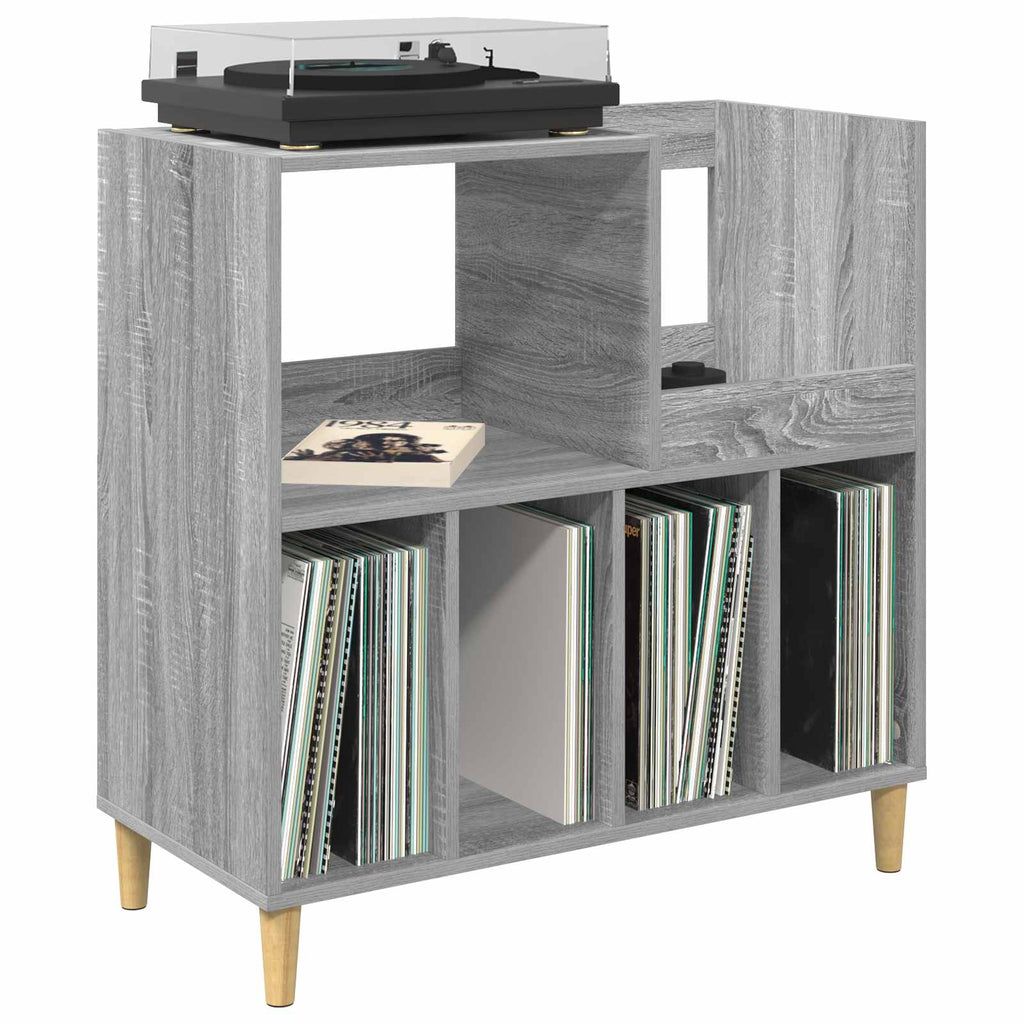 vidaXL Stojak na odtwarzacz płyt Szary Sonoma 82 x 39,5 x 82,5 cm