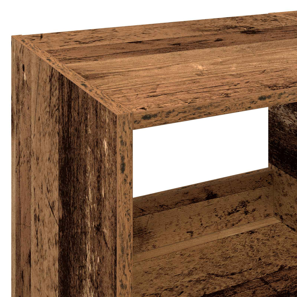 vidaXL Stojak na odtwarzacz płyt Stare drewno 82 x 39,5 x 82,5 cm