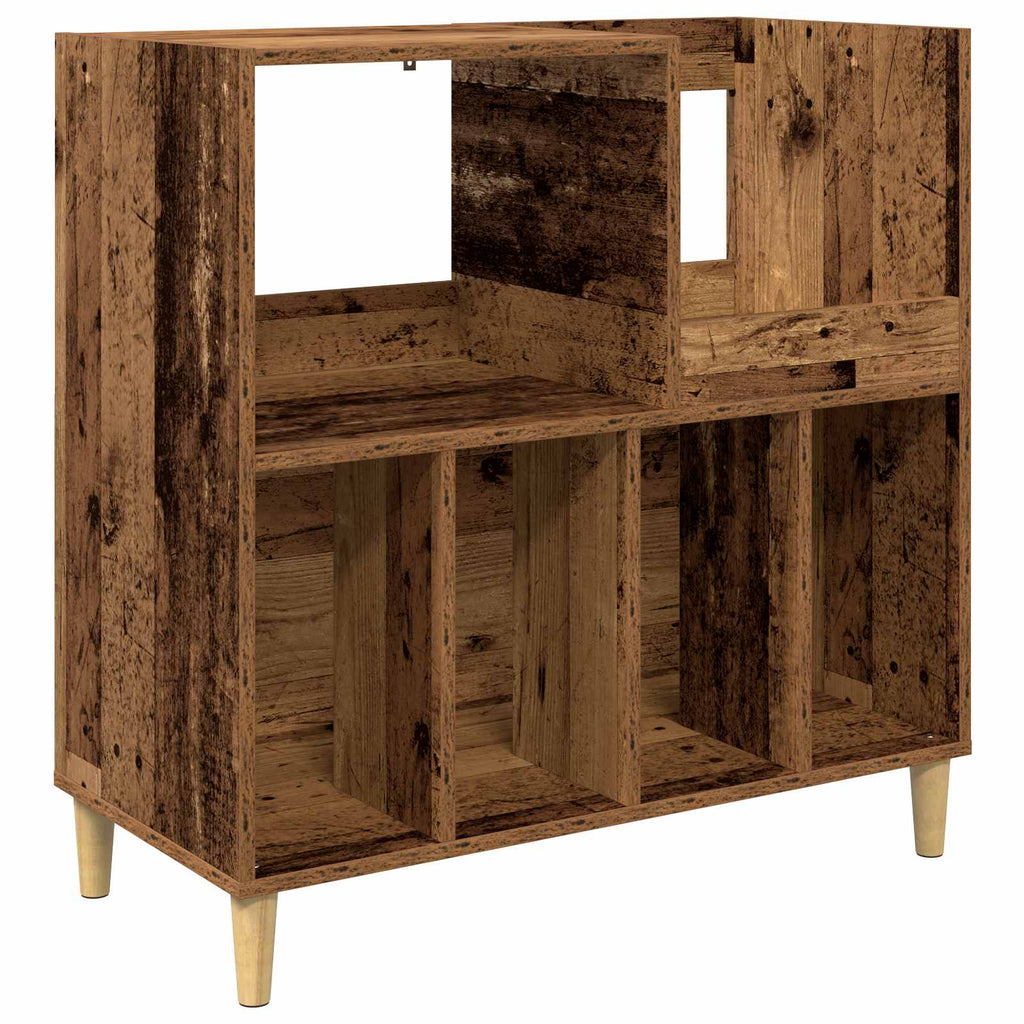 vidaXL Stojak na odtwarzacz płyt Stare drewno 82 x 39,5 x 82,5 cm