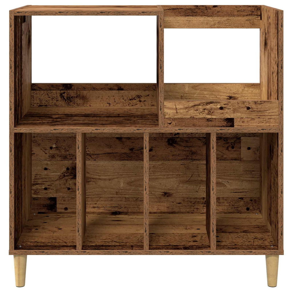 vidaXL Stojak na odtwarzacz płyt Stare drewno 82 x 39,5 x 82,5 cm