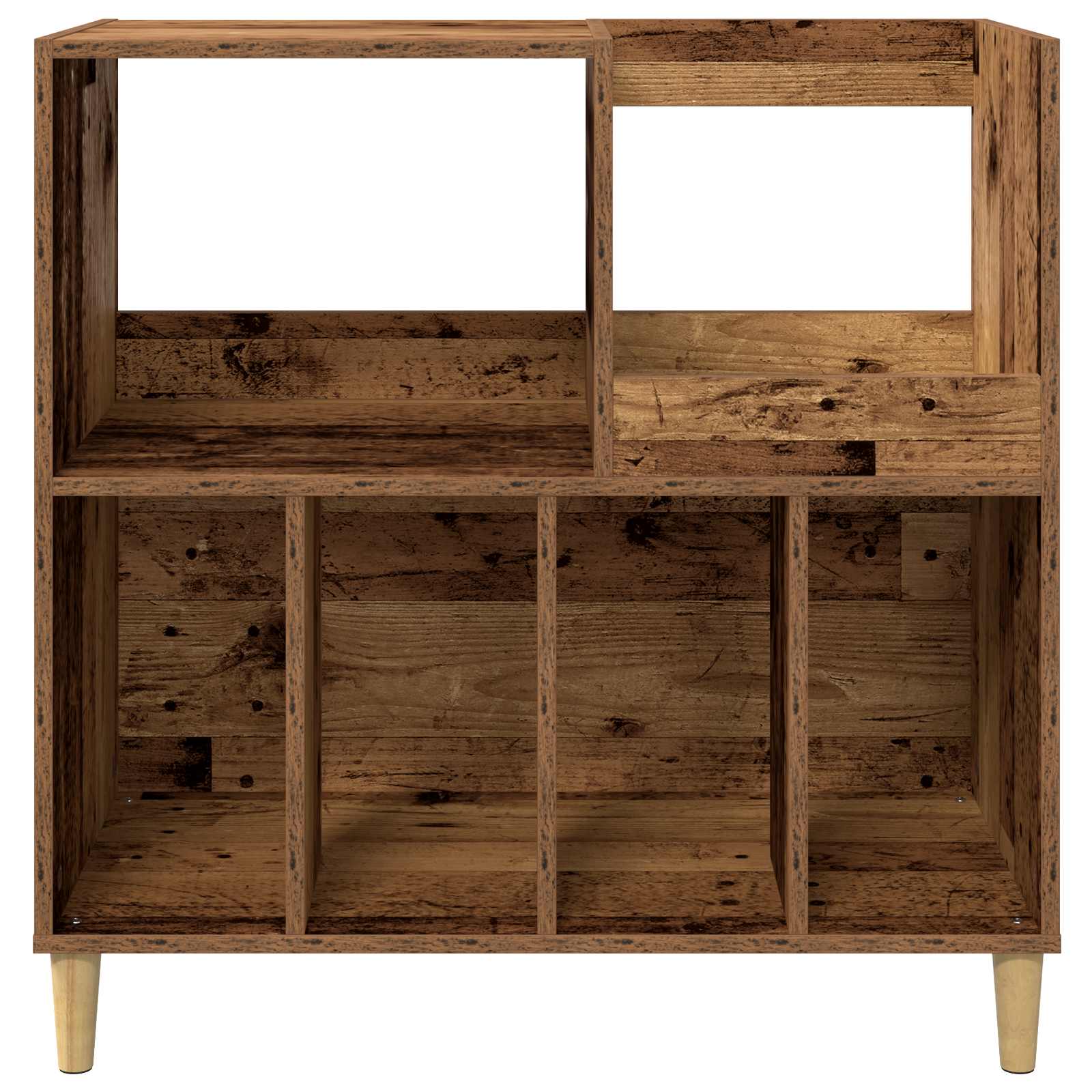 vidaXL Stojak na odtwarzacz płyt Stare drewno 82 x 39,5 x 82,5 cm