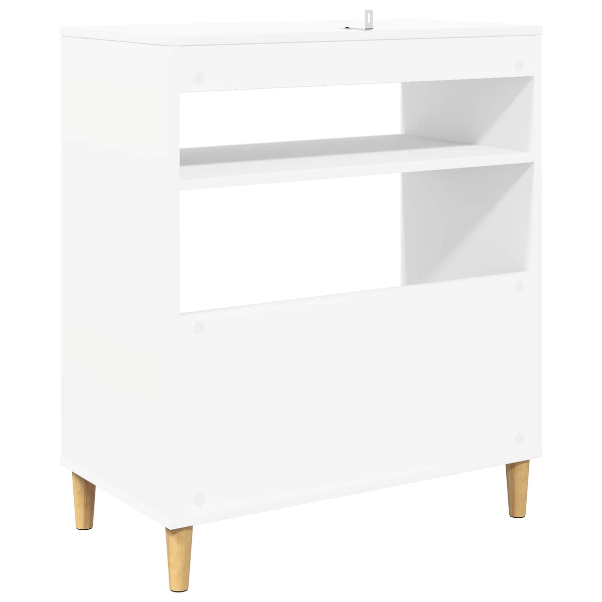 vidaXL Stojak na odtwarzacz płyt Biały 71 x 39,5 x 83 cm