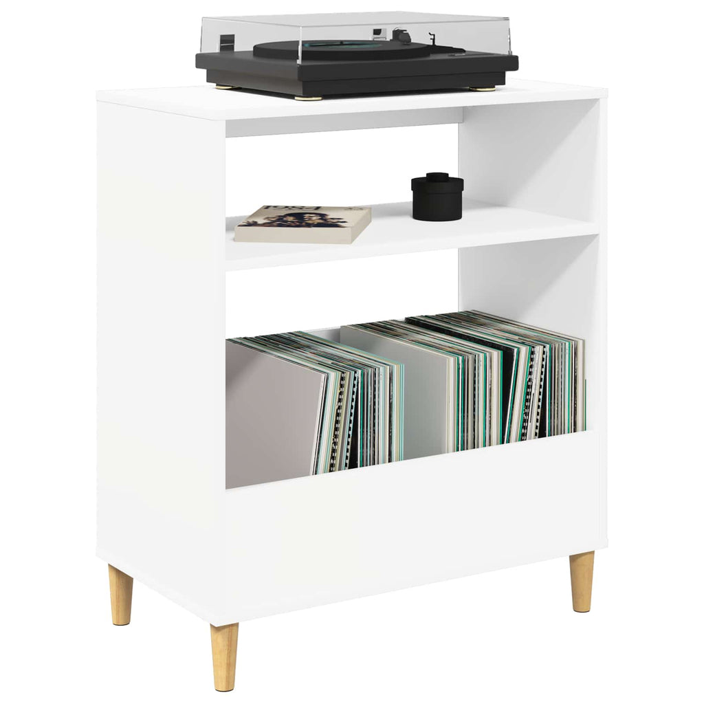 vidaXL Stojak na odtwarzacz płyt Biały 71 x 39,5 x 83 cm