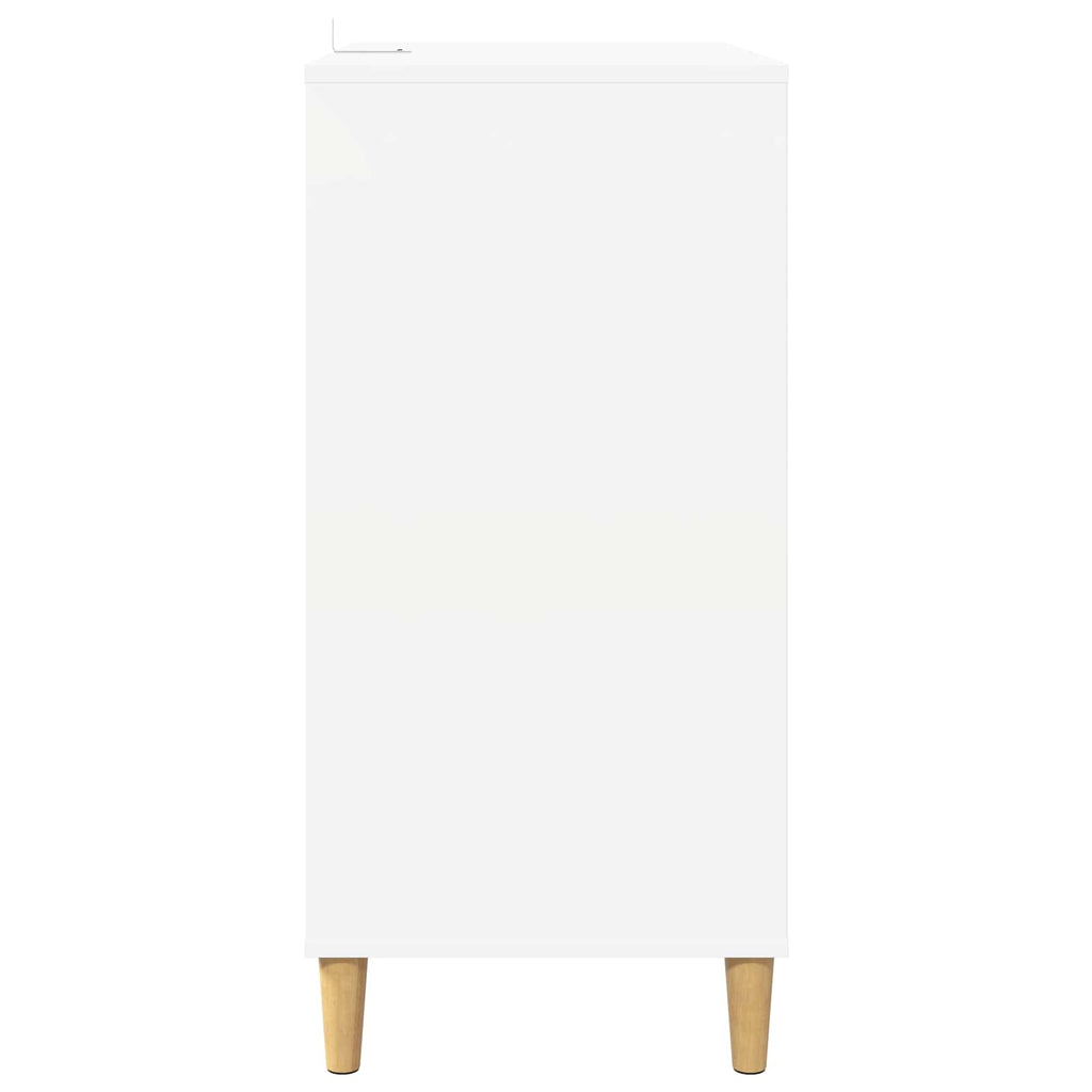 vidaXL Stojak na odtwarzacz płyt Biały 71 x 39,5 x 83 cm