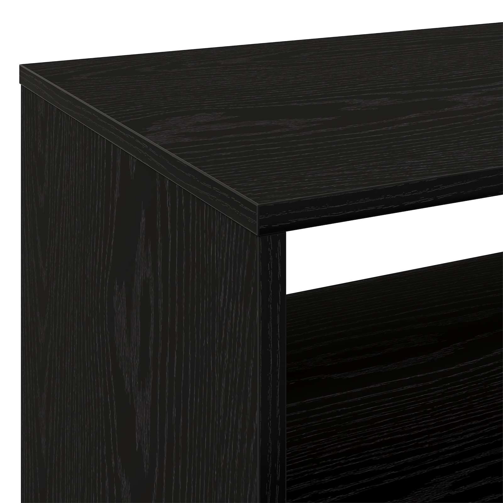 vidaXL Stojak na odtwarzacz płyt Czarny dąb 71 x 39,5 x 83 cm