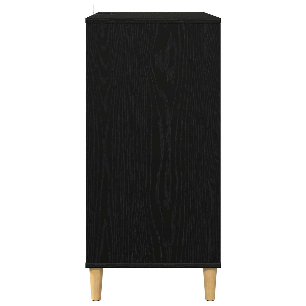 vidaXL Stojak na odtwarzacz płyt Czarny dąb 71 x 39,5 x 83 cm