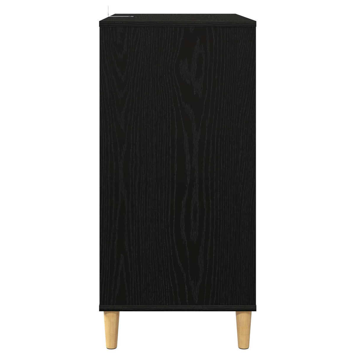 vidaXL Stojak na odtwarzacz płyt Czarny dąb 71 x 39,5 x 83 cm