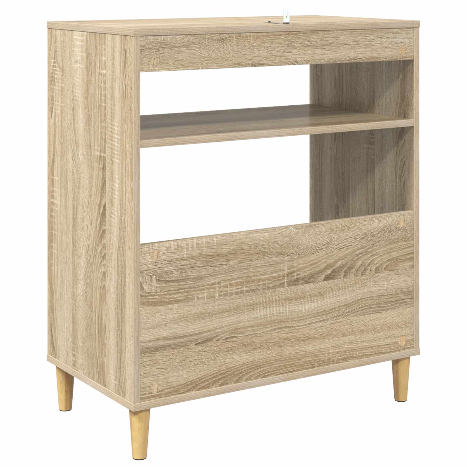 vidaXL Stojak na odtwarzacz płyt dąb Sonoma 71 x 39,5 x 83 cm