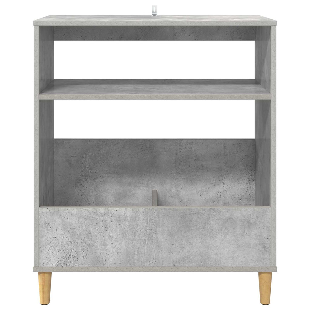 vidaXL Stojak na odtwarzacz płyt Betonowy szary 71 x 39,5 x 83 cm