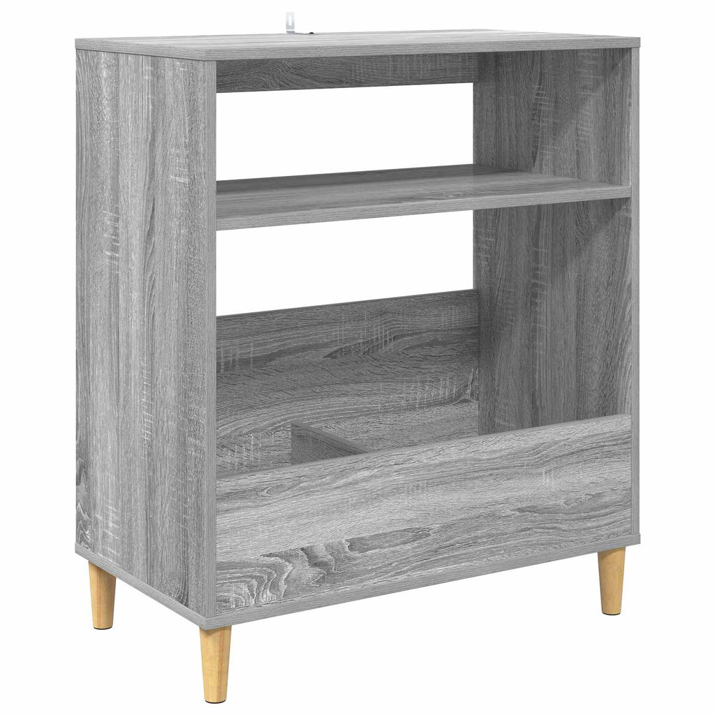 vidaXL Stojak na odtwarzacz płyt Szary Sonoma 71 x 39,5 x 83 cm