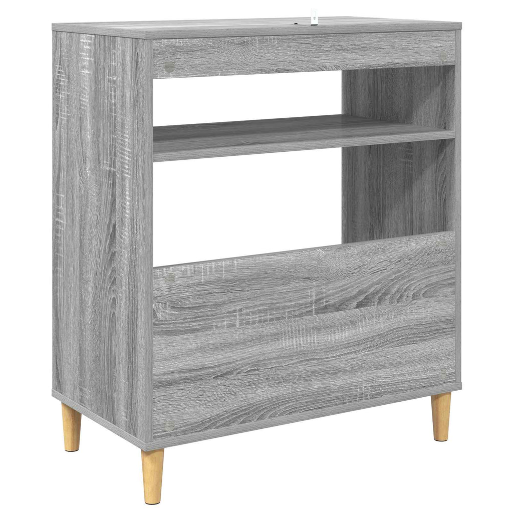 vidaXL Stojak na odtwarzacz płyt Szary Sonoma 71 x 39,5 x 83 cm