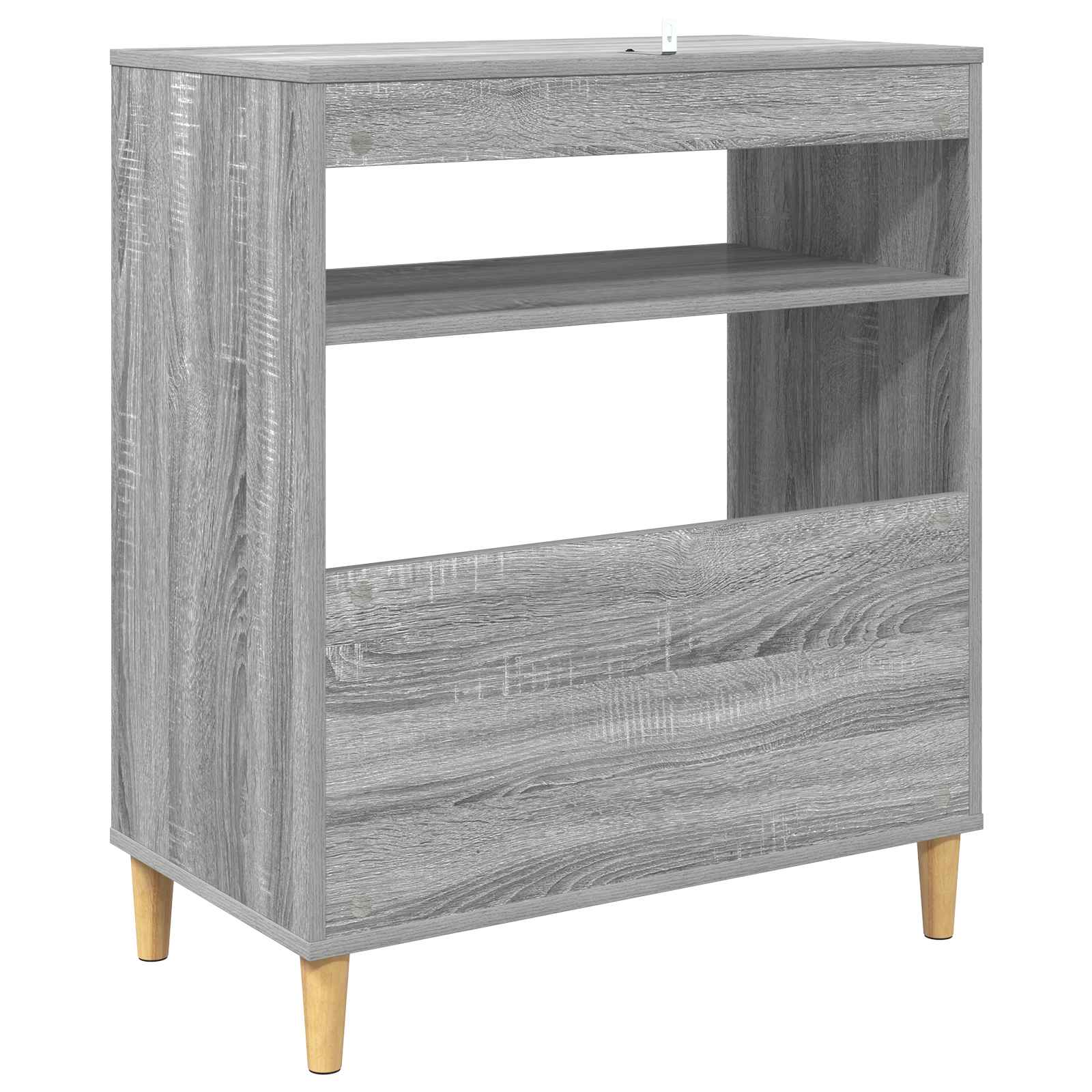 vidaXL Stojak na odtwarzacz płyt Szary Sonoma 71 x 39,5 x 83 cm