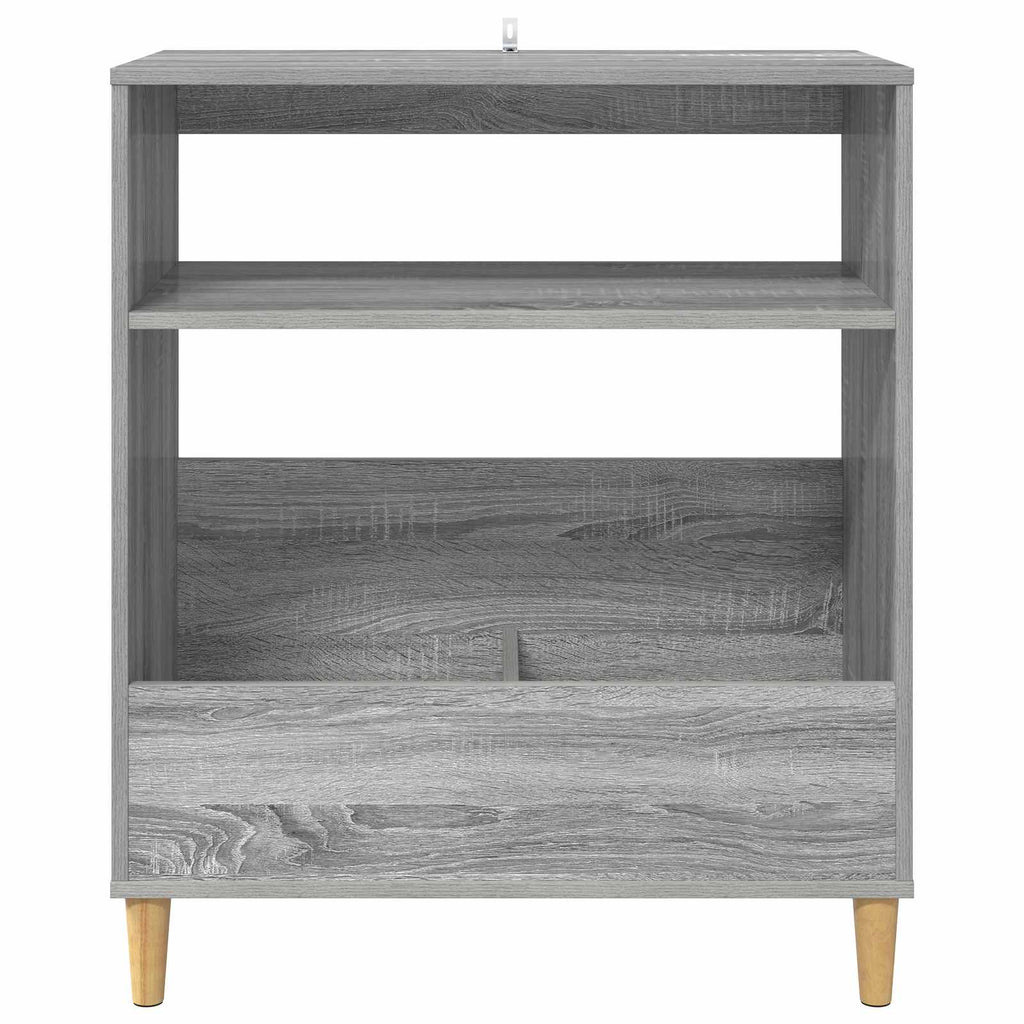 vidaXL Stojak na odtwarzacz płyt Szary Sonoma 71 x 39,5 x 83 cm