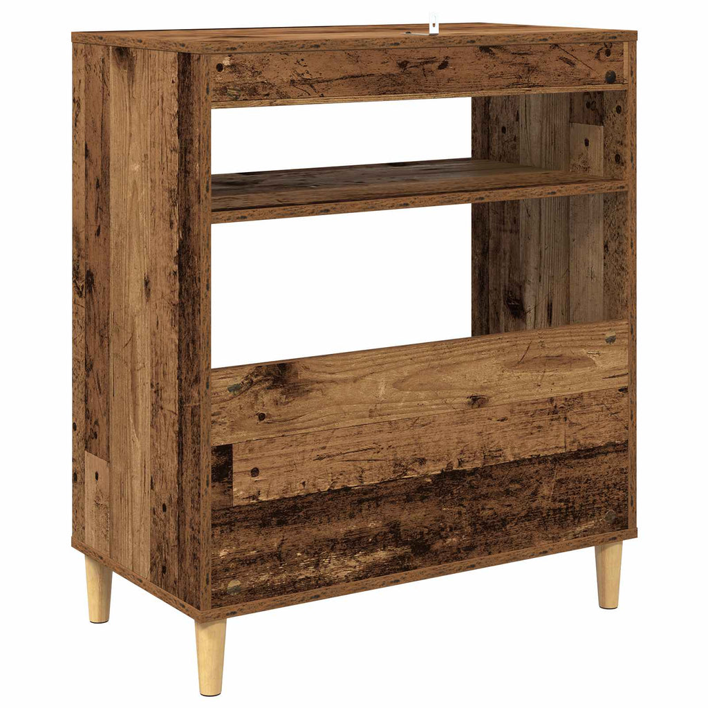 vidaXL Stojak na odtwarzacz płyt Stare drewno 71 x 39,5 x 83 cm