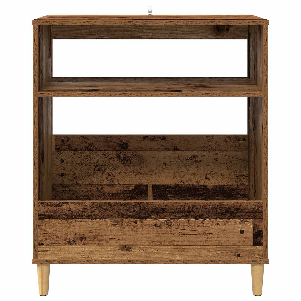 vidaXL Stojak na odtwarzacz płyt Stare drewno 71 x 39,5 x 83 cm