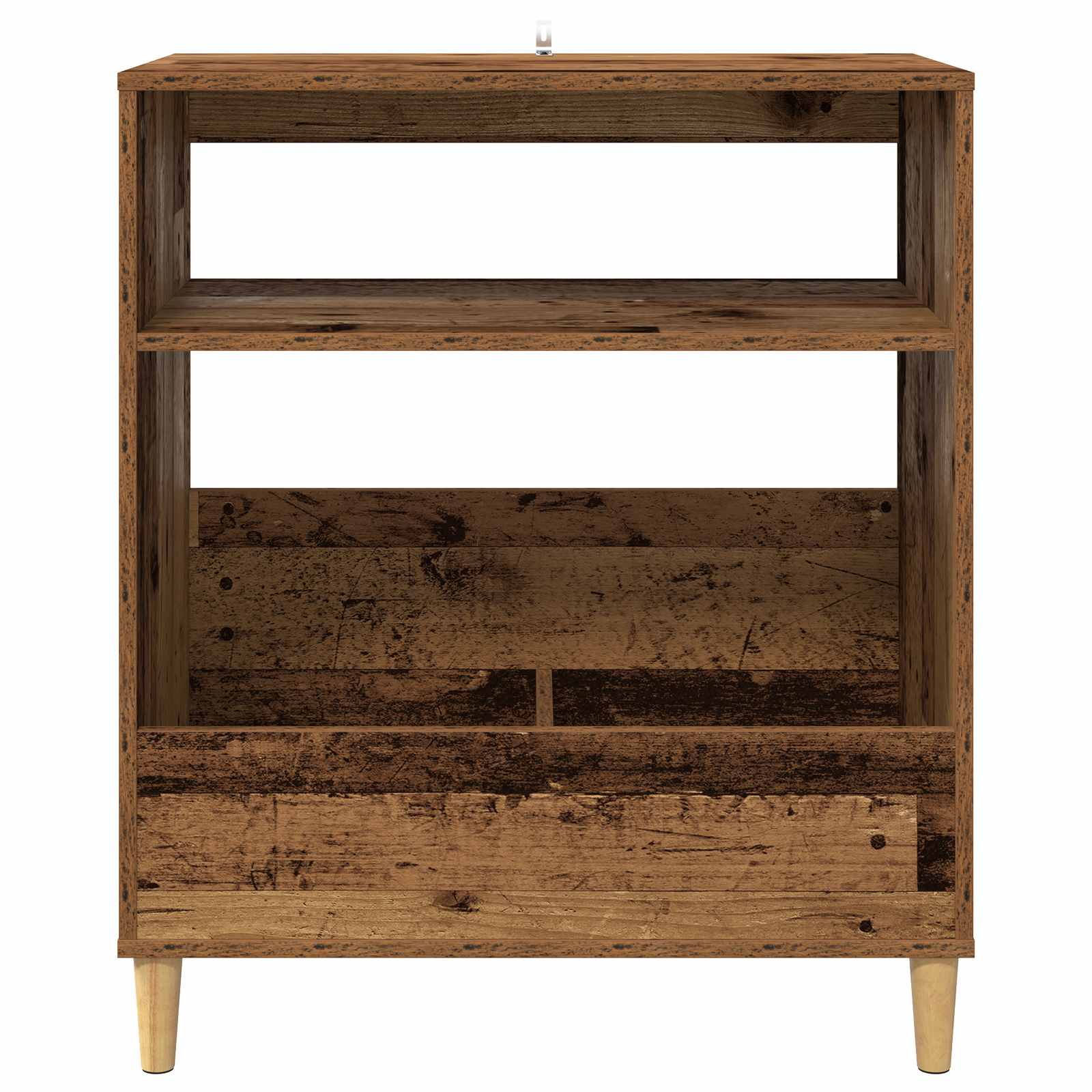 vidaXL Stojak na odtwarzacz płyt Stare drewno 71 x 39,5 x 83 cm