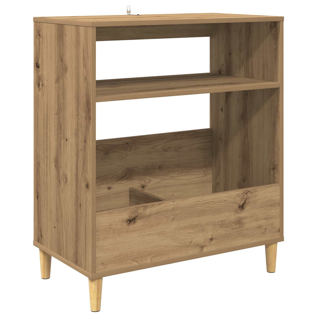 vidaXL Stojak na odtwarzacz płyt Dąb artisan 71 x 39,5 x 83 cm
