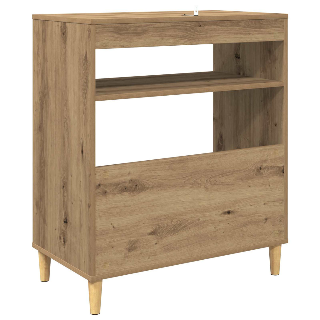 vidaXL Stojak na odtwarzacz płyt Dąb artisan 71 x 39,5 x 83 cm