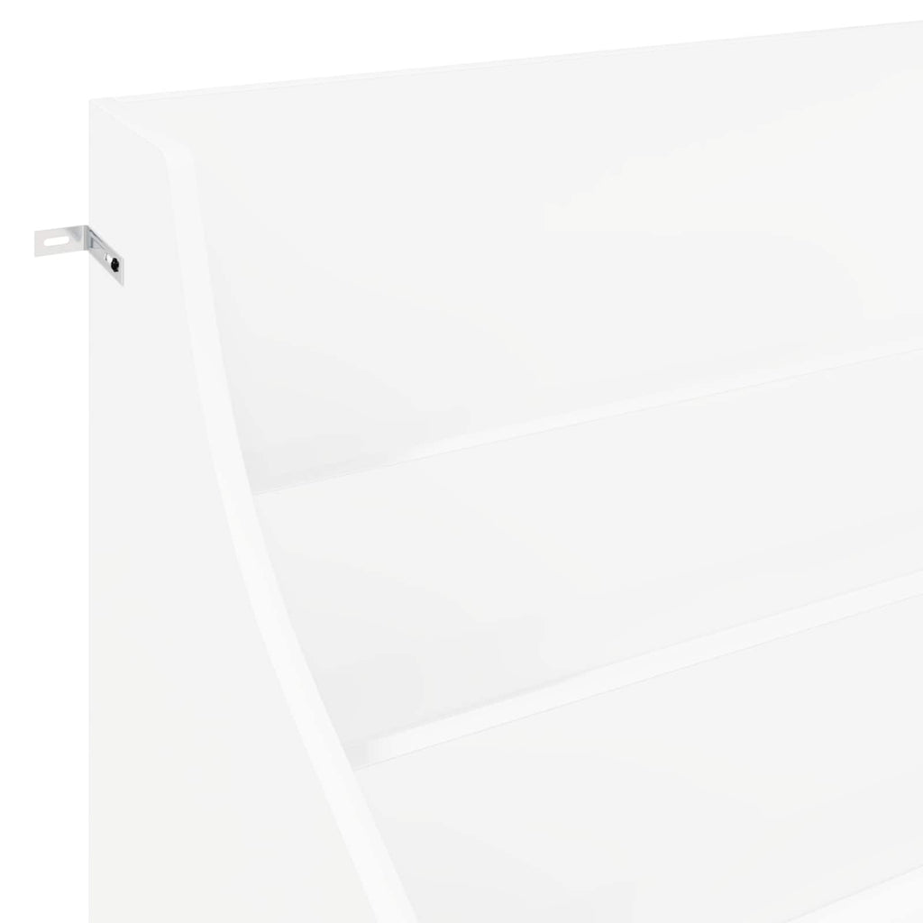 vidaXL Półki na media Biały 70,5 x 46 x 112 cm Drewno inżynieryjne