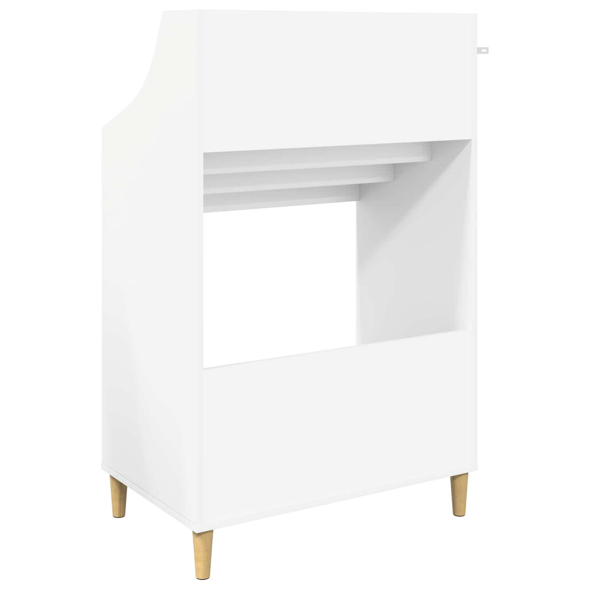 vidaXL Półki na media Biały 70,5 x 46 x 112 cm Drewno inżynieryjne