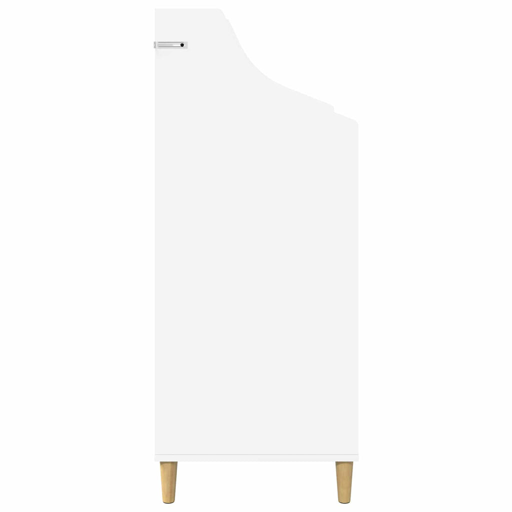 vidaXL Półki na media Biały 70,5 x 46 x 112 cm Drewno inżynieryjne