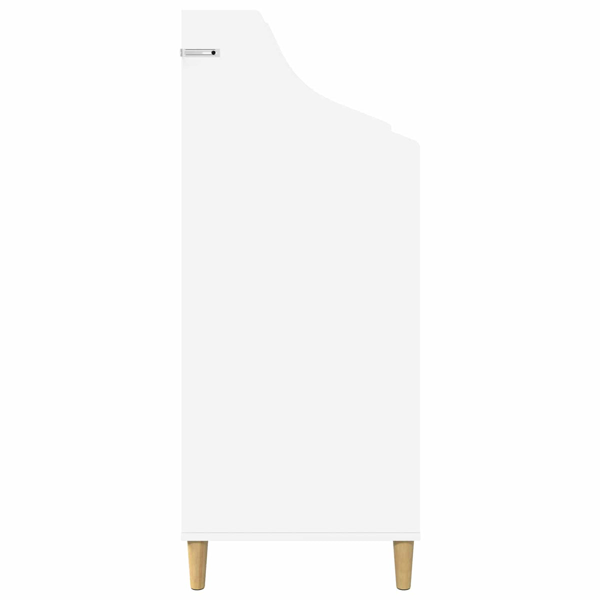 vidaXL Półki na media Biały 70,5 x 46 x 112 cm Drewno inżynieryjne