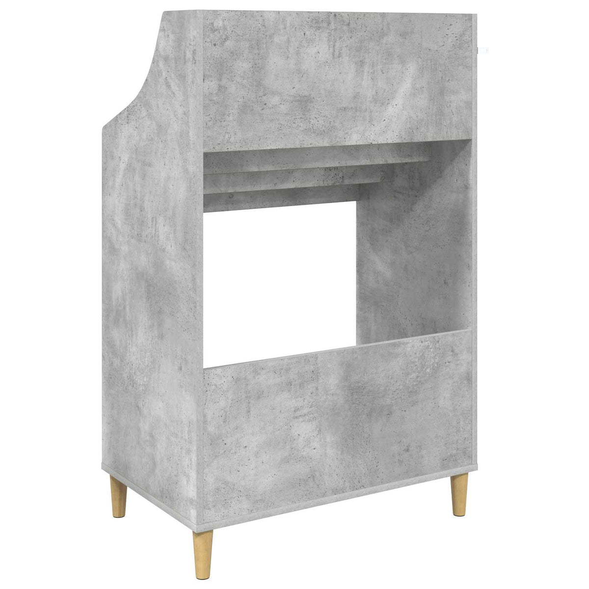 vidaXL Półki na media Betonowy szary 70,5 x 46 x 112 cm