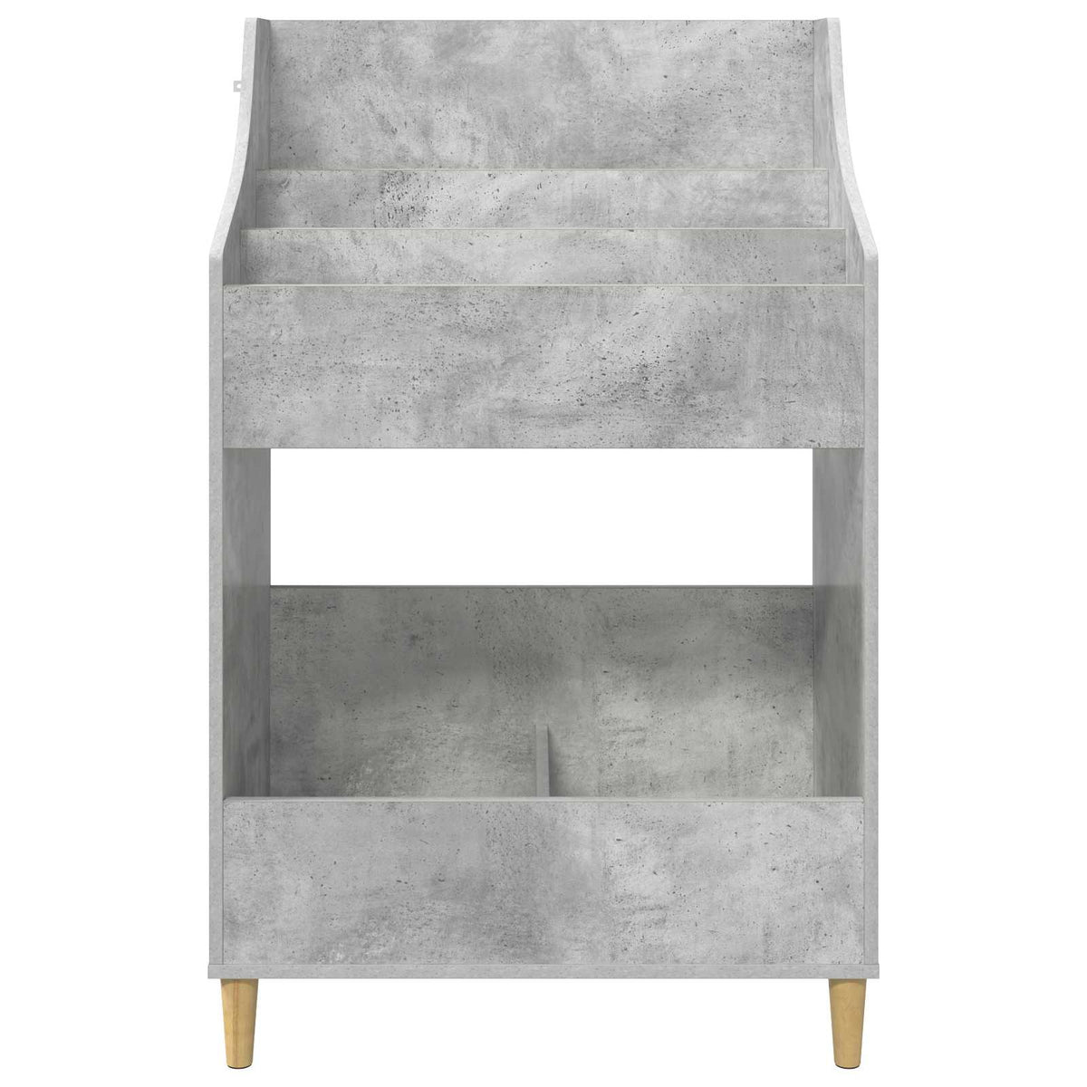vidaXL Półki na media Betonowy szary 70,5 x 46 x 112 cm