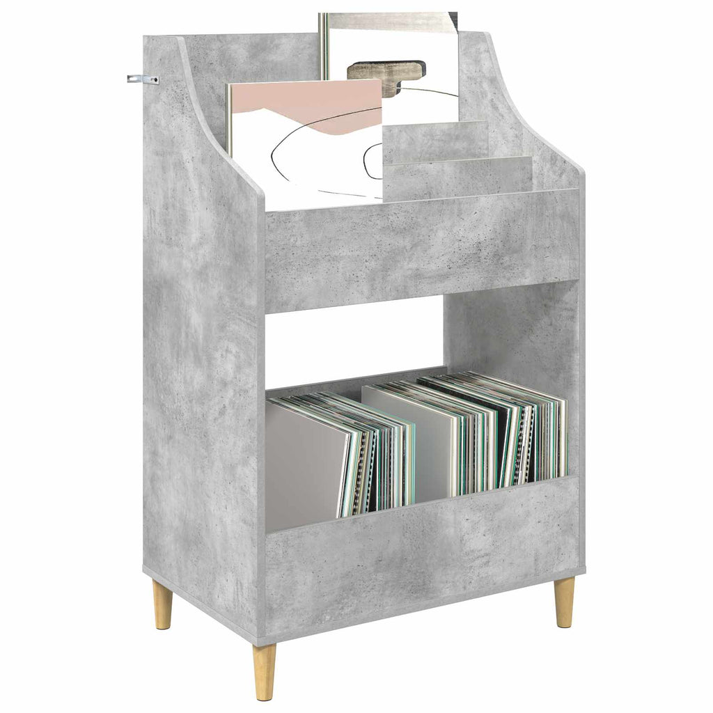 vidaXL Półki na media Betonowy szary 70,5 x 46 x 112 cm