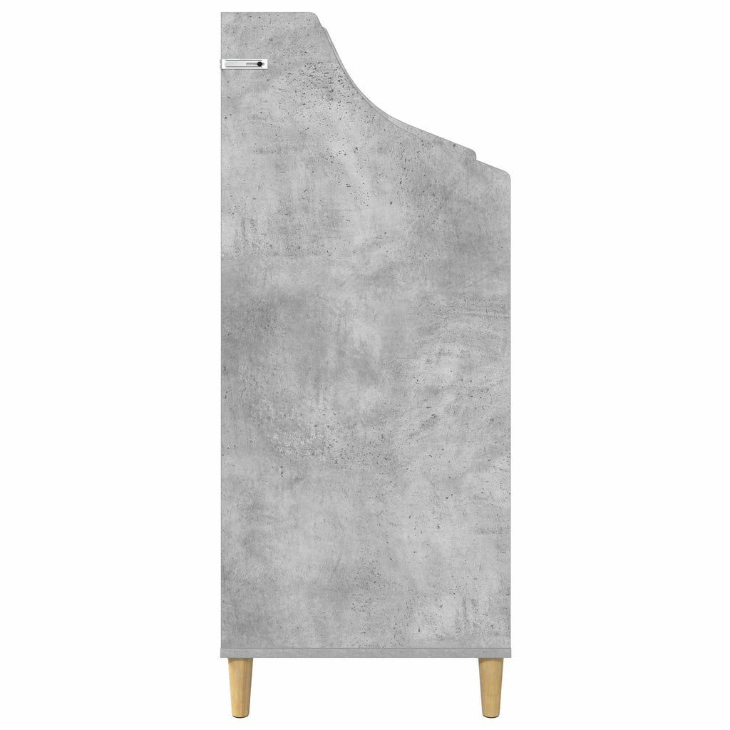 vidaXL Półki na media Betonowy szary 70,5 x 46 x 112 cm