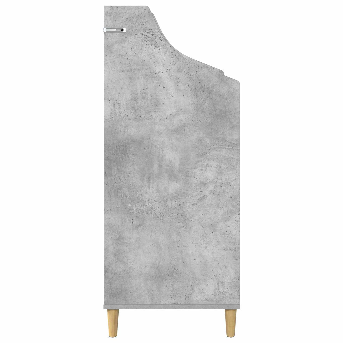 vidaXL Półki na media Betonowy szary 70,5 x 46 x 112 cm