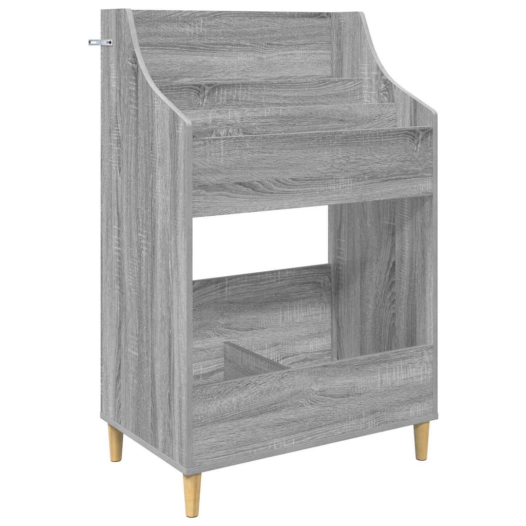 vidaXL Półki na media Szary Sonoma 70,5 x 46 x 112 cm